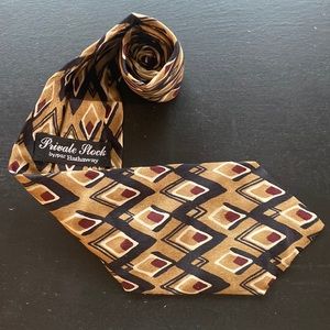 New Private Stock mens silk tie
